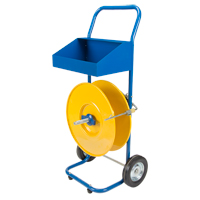 Strapping Dispenser, Polyester/Polypropylene Straps, 8" Core Dia., 8" Roll Width Industrial Sales
