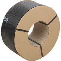 Strapping, Polypropylene, 1/2" W x 7200' L, Black, Manual Grade Industrial Sales