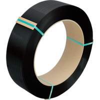 Strapping, Polyester, 1/2" W x 5800' L, Black, Manual Grade Industrial Sales