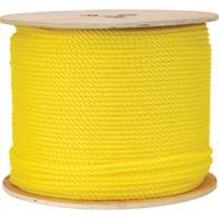 1/4" Braided Yellow Rope, Polypropylene, 1300' Industrial Sales