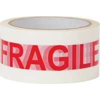Ruban d'emballage Fragile, Adh&eacute;sif Thermofusible, 2 mils, 48 mm (2") x 100 m (328') Industrial Sales