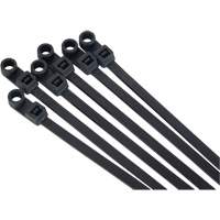 Screw-In Cable Tie, 8" Long, 50 lbs. Tensile Strength, Black Industrial Sales