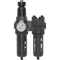 Filtre/r&eacute;gulateur + filtre coalescent drain manuel avec bol standard Modulair 400, 1/4" NPT, 150 psi, Capacit&eacute; de 9,1 oz liq. Industrial Sales