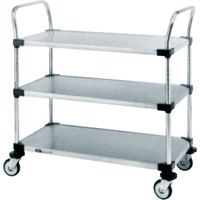 Standard-Duty Utility Carts, 2 Tiers, 24" W x 39" H x 24" D, 500 lbs. Capacity Industrial Sales