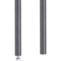MONTANT ETAGERE STYLISEE14 1/2"H,VERRE FUME Industrial Sales