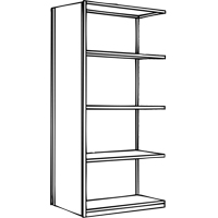 &eacute;l&eacute;ment de rayonnage Interlok, Acier, Sans boulons, Capacit&eacute; 800 lb, 36" la x 100" h x 24" p Industrial Sales