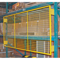 Pallet Back Rack Guards, 144" W x 48" H, 6" Brackets Industrial Sales
