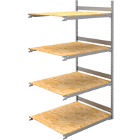 Wide Span Record Storage Shelving, Steel, 4 Shelves, 42" W x 32" D x 84" H, Add-On Kit Industrial Sales