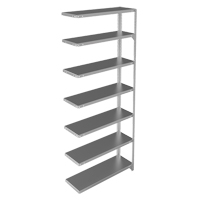 &eacute;l&eacute;ment de rayonnage, Acier galvanis&eacute;, Montant &agrave; fente, Capacit&eacute; 400 lb, 36" la x 84" h x 12" p Industrial Sales