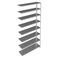 &eacute;l&eacute;ment de rayonnage, Acier galvanis&eacute;, Montant &agrave; fente, Capacit&eacute; 300 lb, 48" la x 96" h x 12" p Industrial Sales