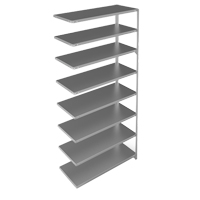 &eacute;l&eacute;ment de rayonnage, Acier galvanis&eacute;, Montant &agrave; fente, Capacit&eacute; 275 lb, 48" la x 96" h x 18" p Industrial Sales