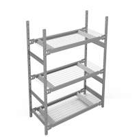 &eacute;tag&egrave;re de grande largeur, Acier, Sans boulons, Capacit&eacute; 1340 lb, 42" la x 60" h x 18" p Industrial Sales