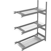 Wide Span Storage Shelving, Steel, Boltless, 1340 lbs. Capacity, 42" W x 60" H x 18" D Industrial Sales
