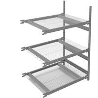 Wide Span Storage Shelving, Steel, Boltless, 1340 lbs. Capacity, 42" W x 60" H x 32" D Industrial Sales