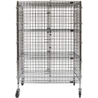 Security Cart, Chrome Plated, 48" x 69" x 24", 500 lbs. Capacity Industrial Sales