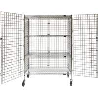Security Cart, Chrome Plated, 48" x 69" x 24", 500 lbs. Capacity Industrial Sales