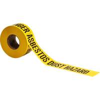 Ruban pour barricade, Anglais, 3" la x 200' lo, 3 mils, Noir sur jaune Industrial Sales