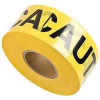 Rubans pour barricades, Anglais, 3" la x 1000' lo, 3 mils, Noir sur jaune Industrial Sales