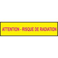 Rubans pour barricades, Français, 3" la x 1000' lo, 3,5 mils, Magenta/jaune Industrial Sales