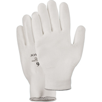 White Knit Palm Coated Gloves, Size Small/7, Polyurethane Coated, HPPE Shell, EN 388 Level 2 Industrial Sales