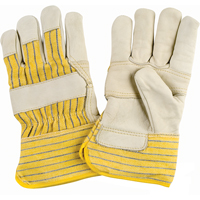 Winter-Lined Patch-Palm Fitters Gloves, X-Large, Grain Cowhide Palm, Cotton Fleece Inner Lining Industrial Sales