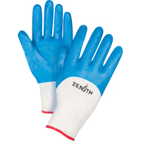 Gants enduits et tricot&eacute;s sans coutures de poids moyen, 7/Petit, R&ecirc;vetement Nitrile, Calibre 13, Enveloppe en Coton Industrial Sales