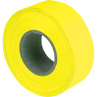 Rubans pour signalisation, 1,2" la x 150' lo, Jaune fluorescent Industrial Sales