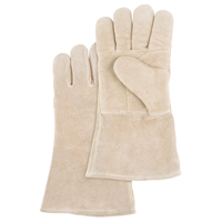 Gants de soudeur de premi&egrave;re qualit&eacute;, Cuir de vache refendu, Taille Grand Industrial Sales
