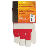Red & White Premium Winter-Lined Fitters Gloves, Large, Grain Cowhide Palm, Boa Inner Lining Industrial Sales