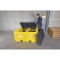 IBC Spill Pallet Plus&reg; Without Drain, 365 US gal. Spill Capacity, 62" x 62" x 28" Industrial Sales