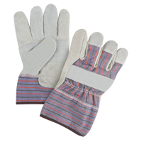 Gants d'ajusteur &agrave; paume renforc&eacute;e de premi&egrave;re qualit&eacute;, Grand, Paume en Cuir de vache refendu, Doublure en Coton Industrial Sales