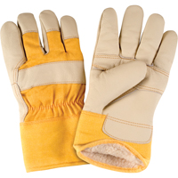 Standard-Duty Winter-Lined Fitters Gloves, Large, Grain Furniture Palm, Boa Inner Lining Industrial Sales