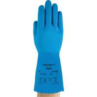 Gants AlphaTec 87-029, Taille Petit/7, 12" lo, Latex de caoutchouc, Doublure en Nylon, 50 mils Industrial Sales
