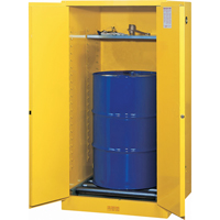 Sure-Grip&reg; EX Vertical Drum Storage Cabinets, 55 US gal. Cap., Yellow Industrial Sales