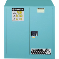 Armoires de s&eacute;curit&eacute; pour acides & produits corrosifs avec doublure ChemCor, 30 gal., 43" x 44" x 18" Industrial Sales