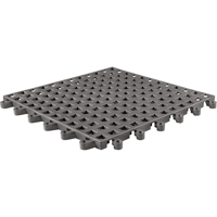 ErgoDeck&reg; General Purpose No. 564 Matting, PVC, 1-1/2' W x 1-1/2' L, 7/8" Thick, Charcoal Industrial Sales