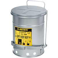 Contenants pour d&eacute;chets huileux, Homologu&eacute; FM/List&eacute; UL, 6 gal. US, Argent Industrial Sales