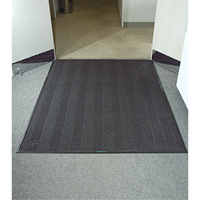 Tapis Waterhog Eco Elite, Essuie-pieds/grattoir, 4' x 6' x 3/8", Cendre grise Industrial Sales
