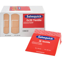 Syst&egrave;mes de distribution de bandages Salvequick - recharges st&eacute;riles, Rectangulaire/carr&eacute;e, Tissu, St&eacute;rile Industrial Sales