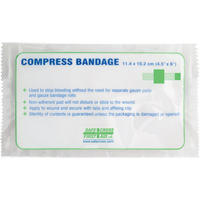 Pansements compressifs, embouts gaufr&eacute;s, Couper au besoin lo x 4-1/2" la Industrial Sales