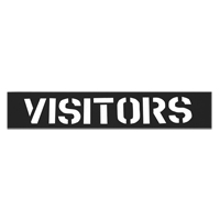 Parking Lot Stencils, English, 12" Industrial Sales