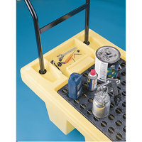 Poly-Spillcart Cart, 66.5" L x 29" W x 43.9" H, 57 US gal. Spill Cap. Industrial Sales