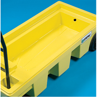 Poly-Spillcart Cart, 66.5" L x 29" W x 43.9" H, 57 US gal. Spill Cap. Industrial Sales