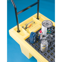 Poly-Spillcart Cart, 66.5" L x 29" W x 43.9" H, 57 US gal. Spill Cap. Industrial Sales