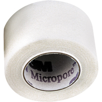 3M Micropore Hypoallergenic Surgical Tape, Class 1, 30' L x 1/2" W Industrial Sales