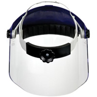 Harnais de t&ecirc;te avec visi&egrave;re, Polycarbonate, Suspension Rochet Industrial Sales