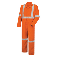Hi-Visibility Coveralls , Men's, Orange, Size 38 Industrial Sales