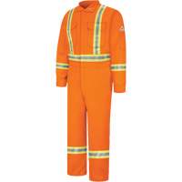 Combinaisons r&eacute;sistantes au feu avec bandes r&eacute;fl&eacute;chissantes, Taille 38, Orange, 12,2 cal/cm² Industrial Sales