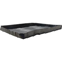Bermes &eacute;conomiques, Capacit&eacute; 119 gal., 4' la x 4' lo x 12" h, Support en L Industrial Sales