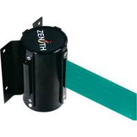 Barri&egrave;re &agrave; fixation murale, Acier, Fixation par vis, 7', Ruban Vert Industrial Sales